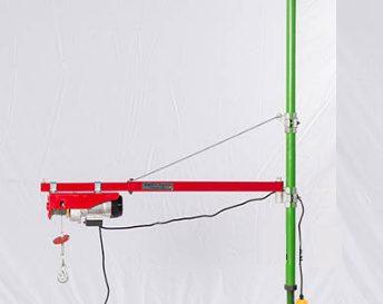 單立柱上盡量安裝固定式微型電動(dòng)葫蘆